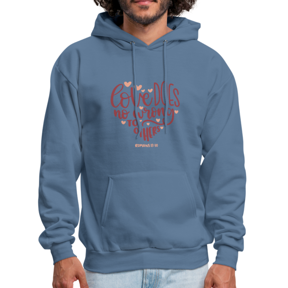 Romans 13:10 - Men's Hoodie - denim blue