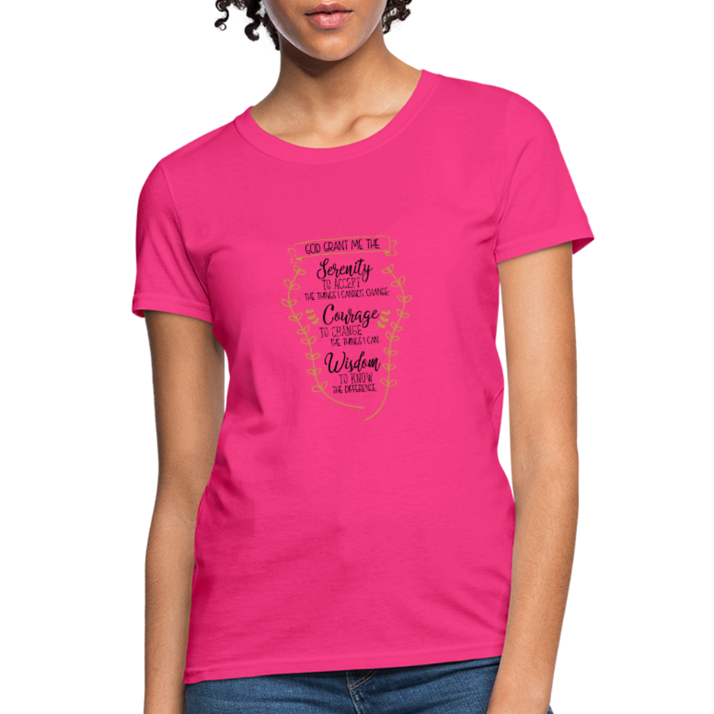 Serenity Prayer - Women's T-Shirt - fuchsia