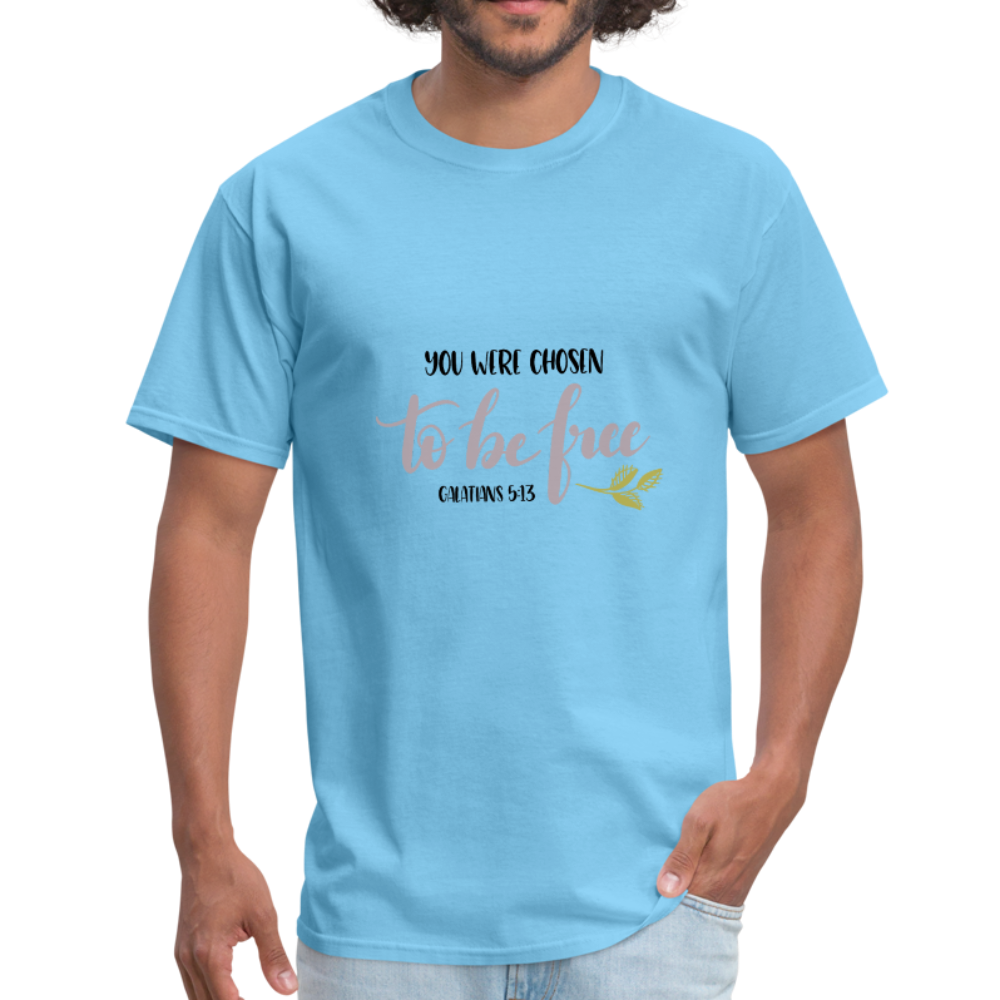 Galatians 5:13 - Men's T-Shirt - aquatic blue