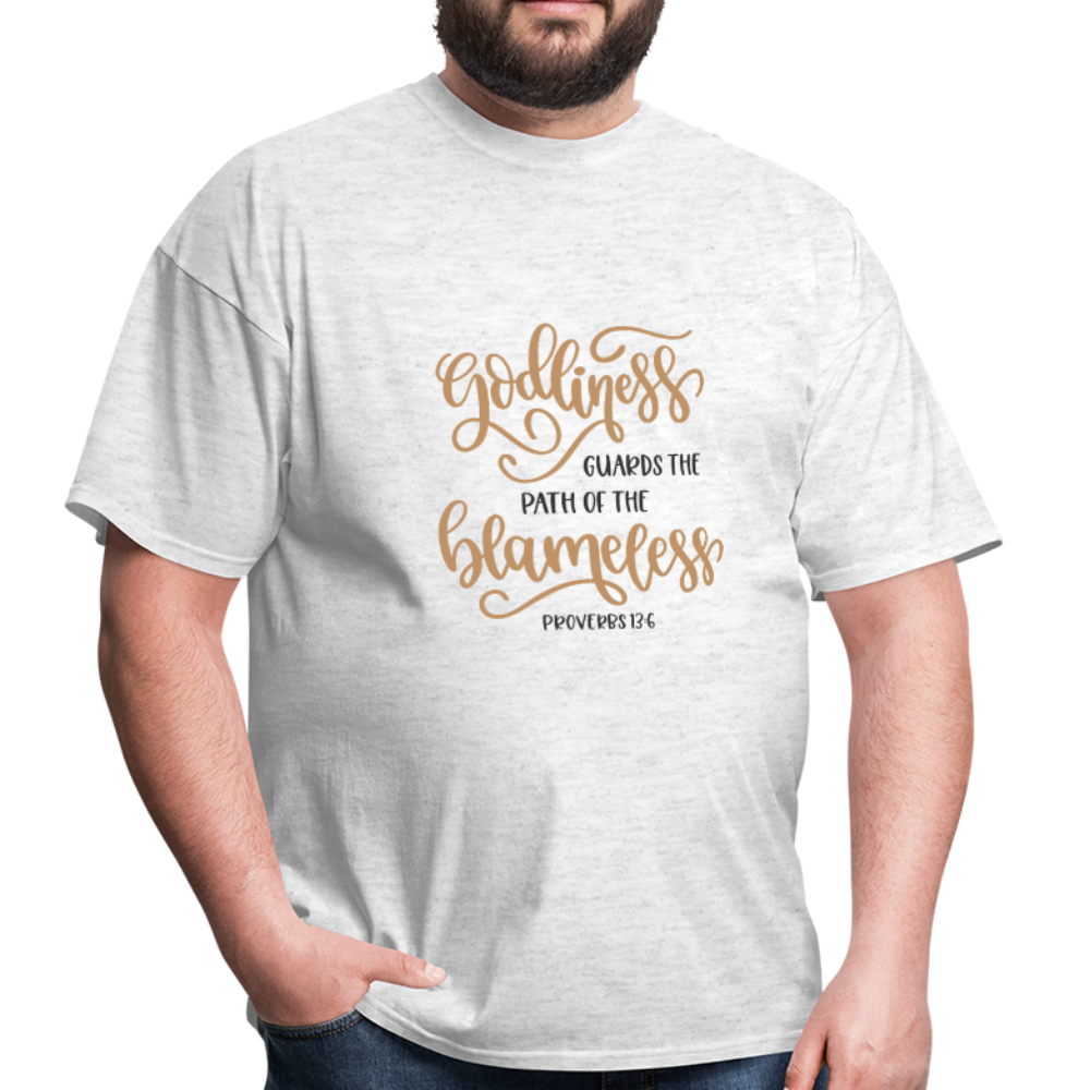 Proverbs 13:6 - Men's T-Shirt - light heather grey
