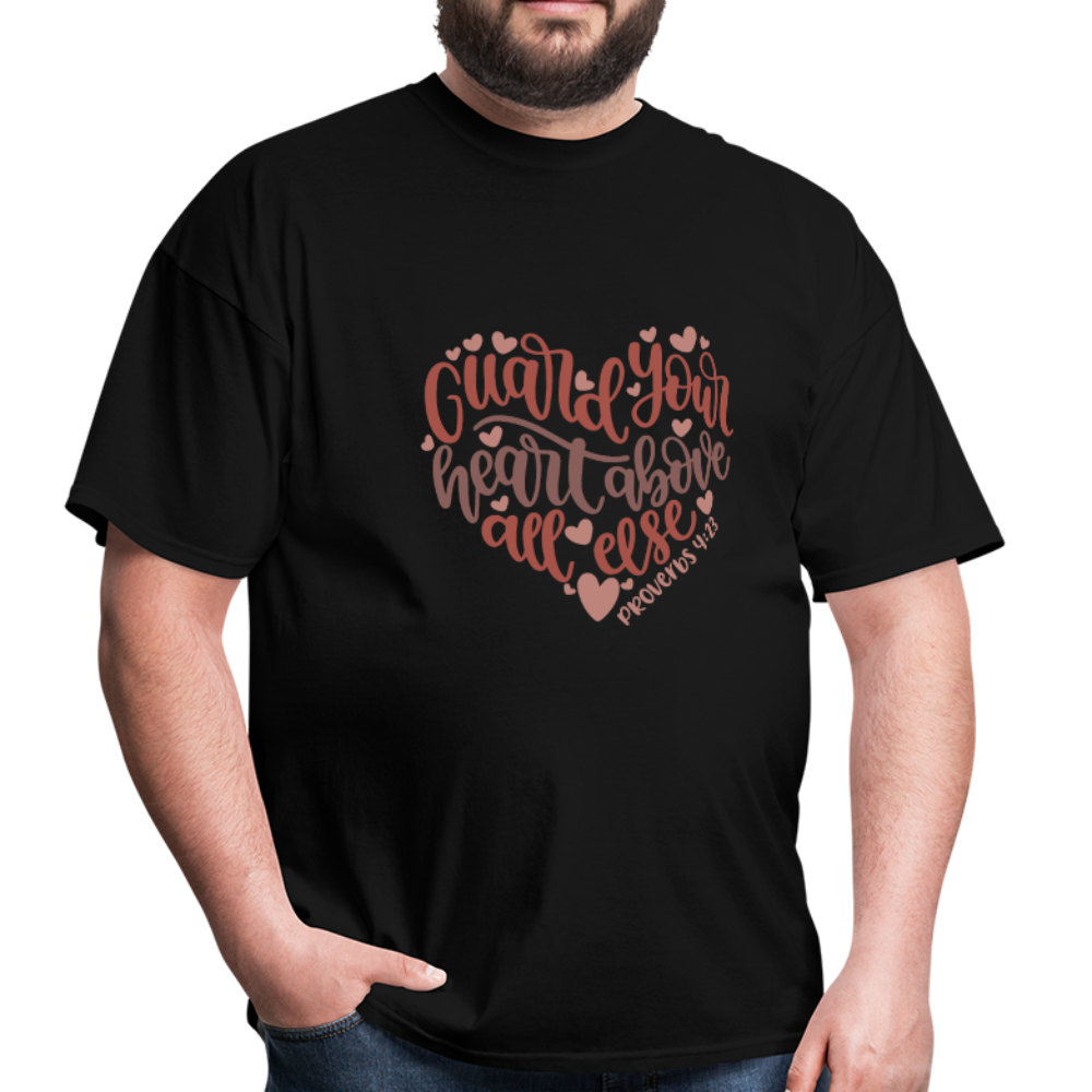 Proverbs 4:23 - Men's T-Shirt - black