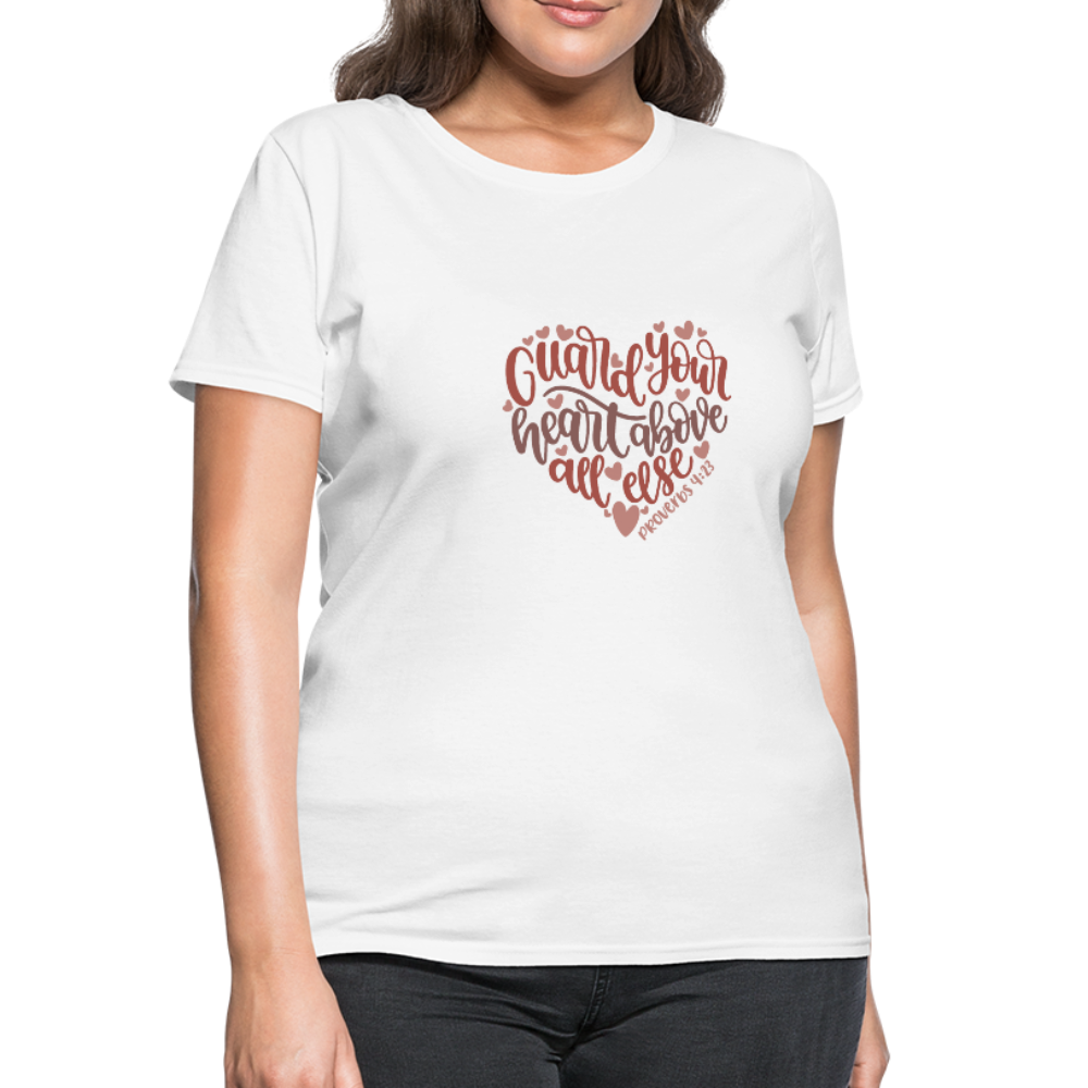 Proverbs 4:23 - Women's T-Shirt - white