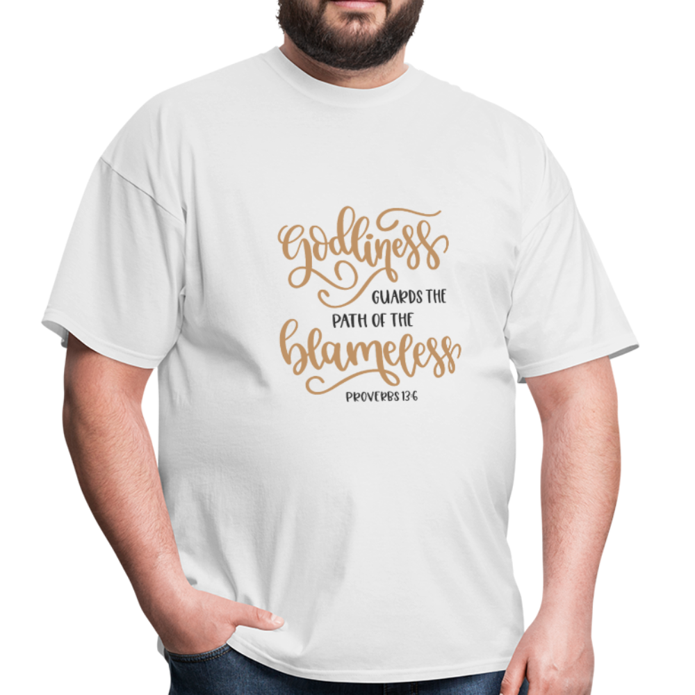 Proverbs 13:6 - Men's T-Shirt - white