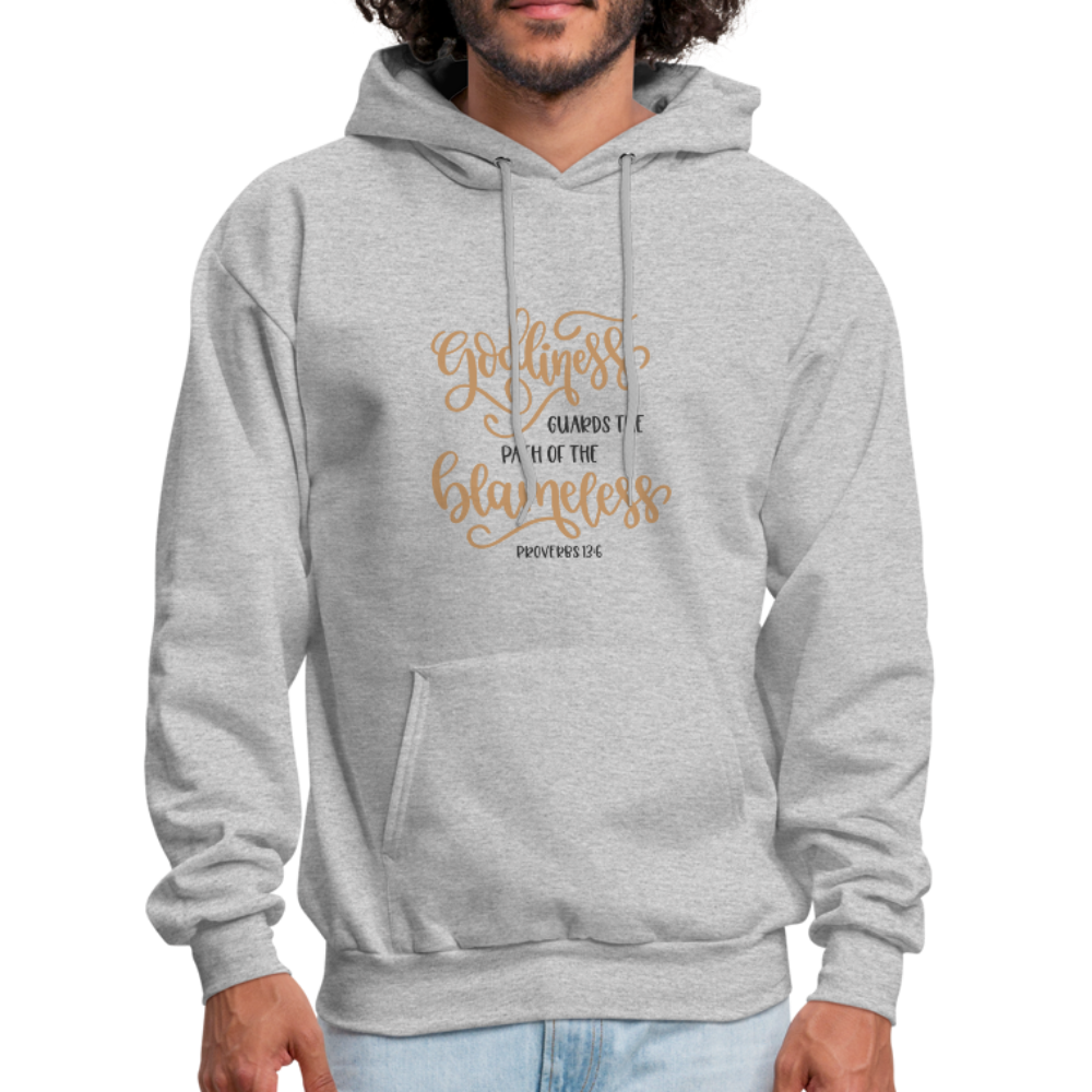Proverbs 13:6 - Men's Hoodie - heather gray
