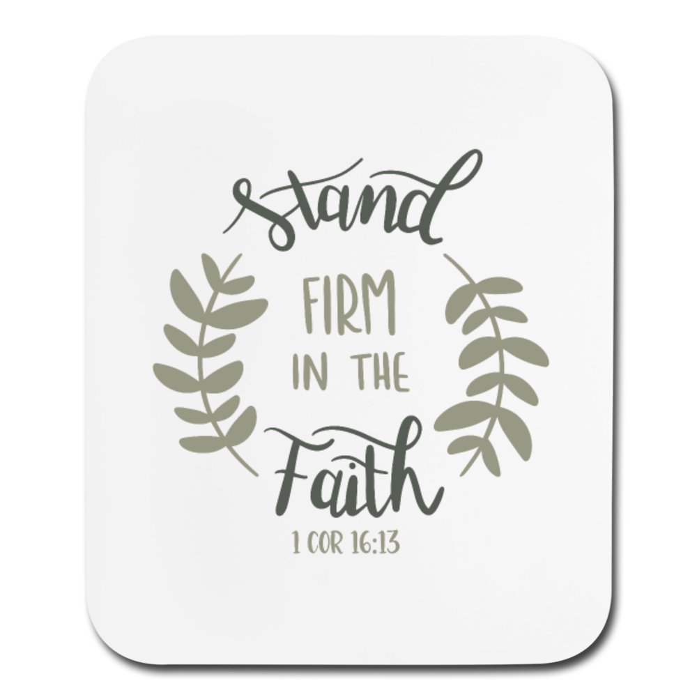 1 Corinthians 16:13 - Mousepad - Vertical - white
