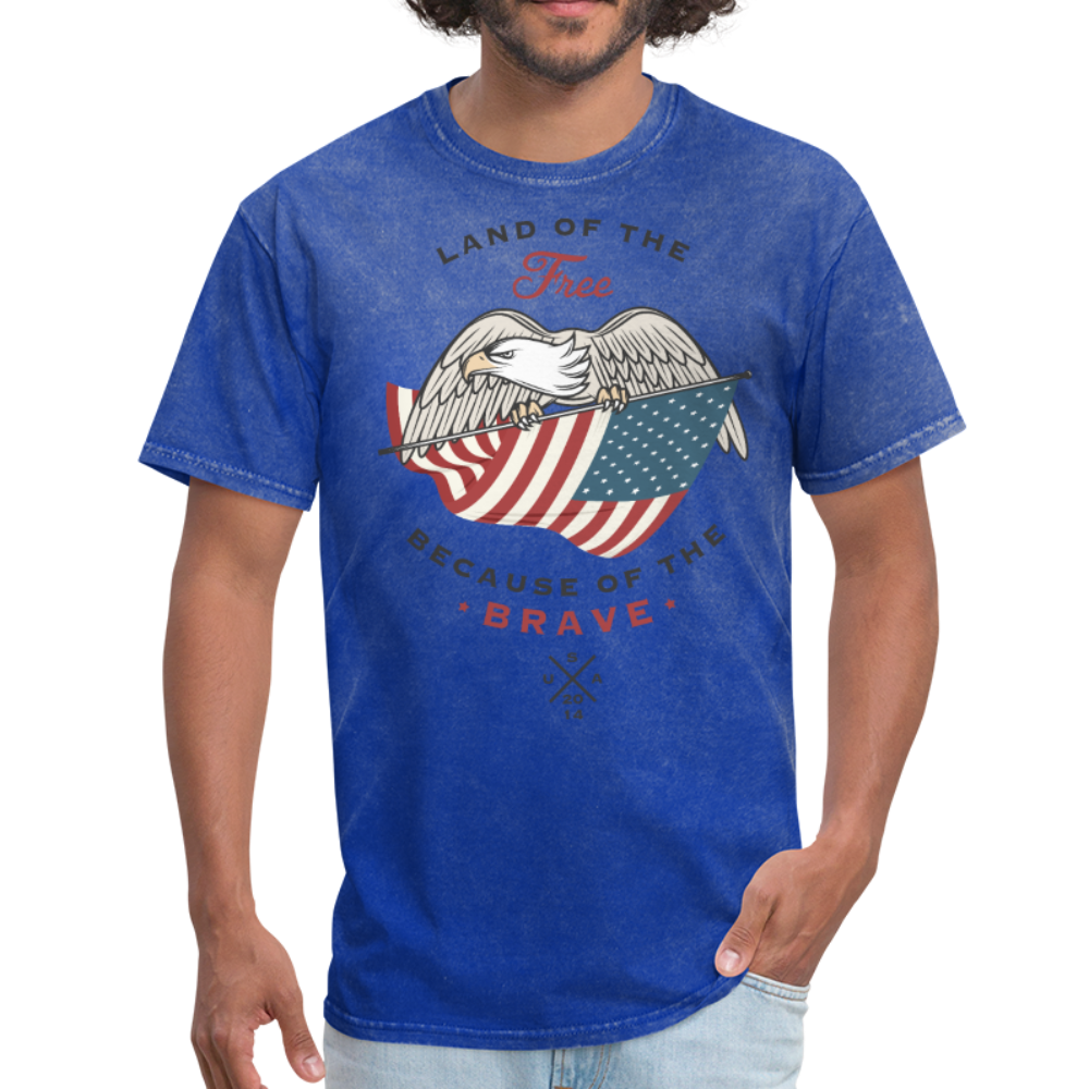 Land Of The Free - Men's T-Shirt - mineral royal