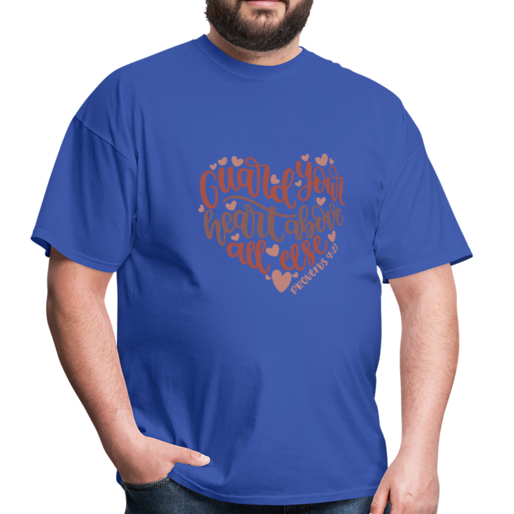 Proverbs 4:23 - Men's T-Shirt - royal blue