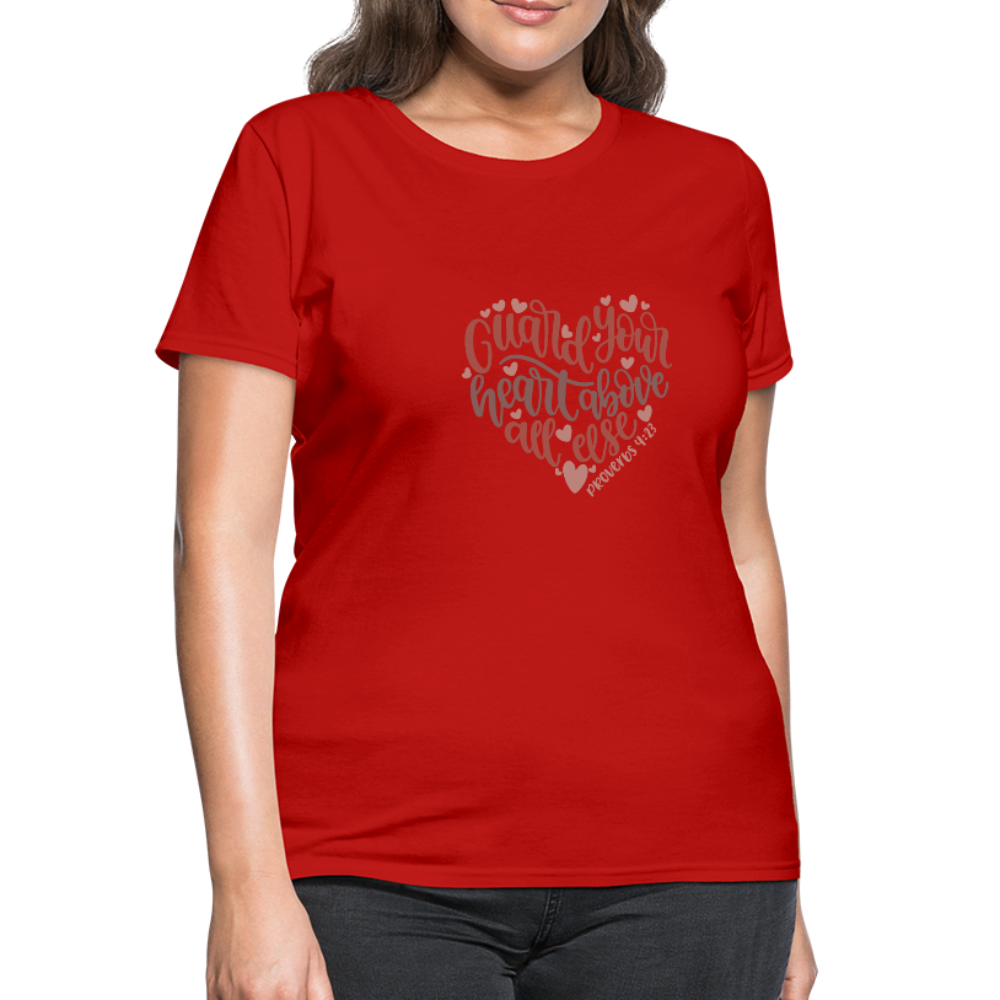 Proverbs 4:23 - Women's T-Shirt - red