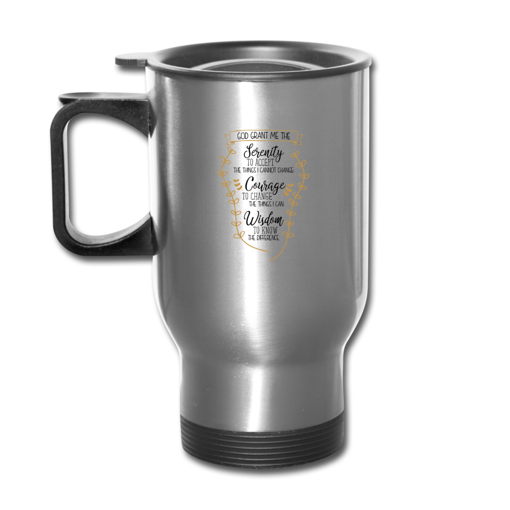 Serenity Prayer - Travel Mug - silver
