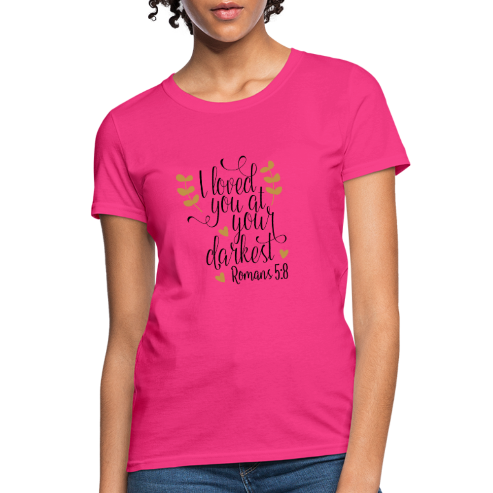 Romans 5:8 - Women's T-Shirt - fuchsia