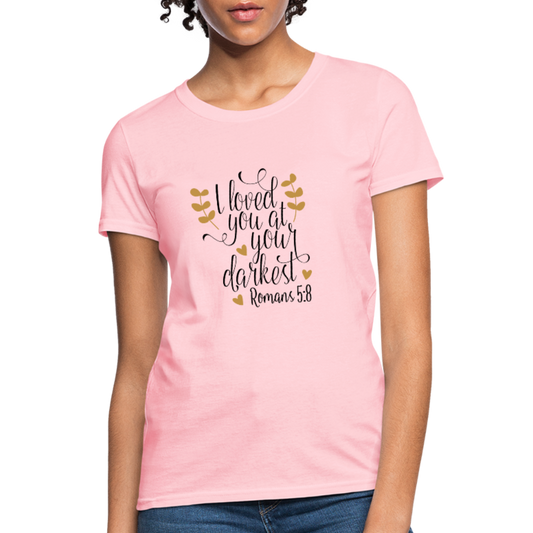 Romans 5:8 - Women's T-Shirt - pink
