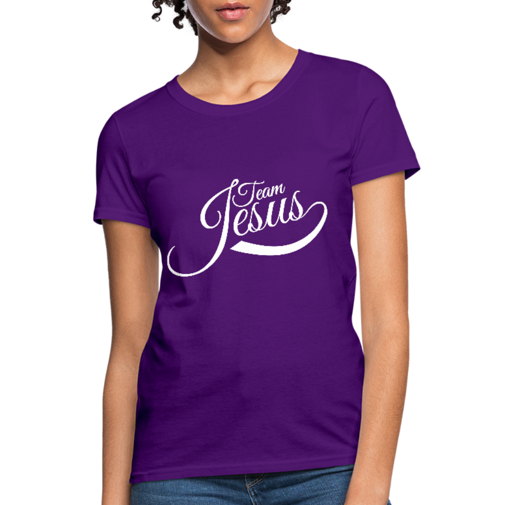 Team Jesus - White - Women's T-Shirt - purple