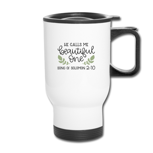Song Of Solomon 2:10 - Travel Mug - white
