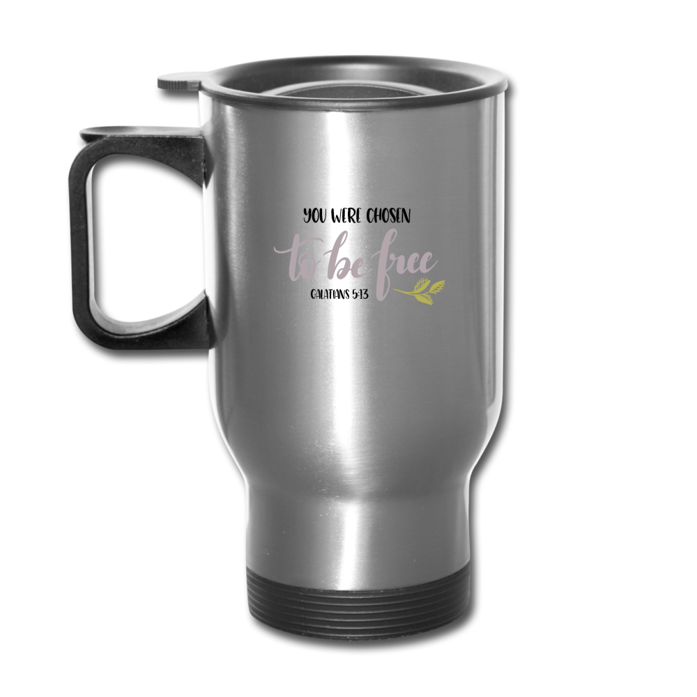 Galatians 5:13 - Travel Mug - silver