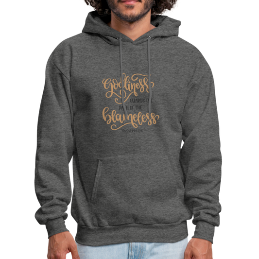 Proverbs 13:6 - Men's Hoodie - charcoal gray