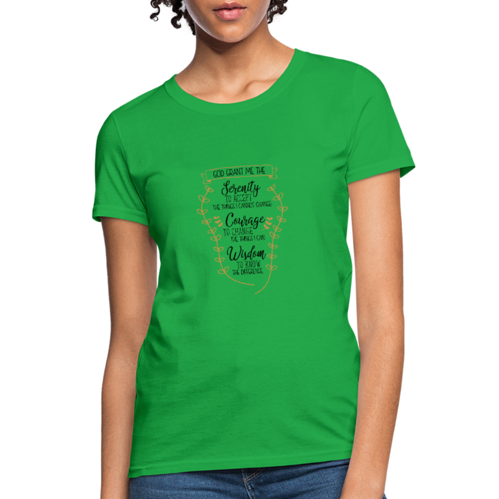 Serenity Prayer - Women's T-Shirt - bright green