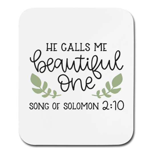 Song Of Solomon 2:10 - Mousepad - Vertical - white
