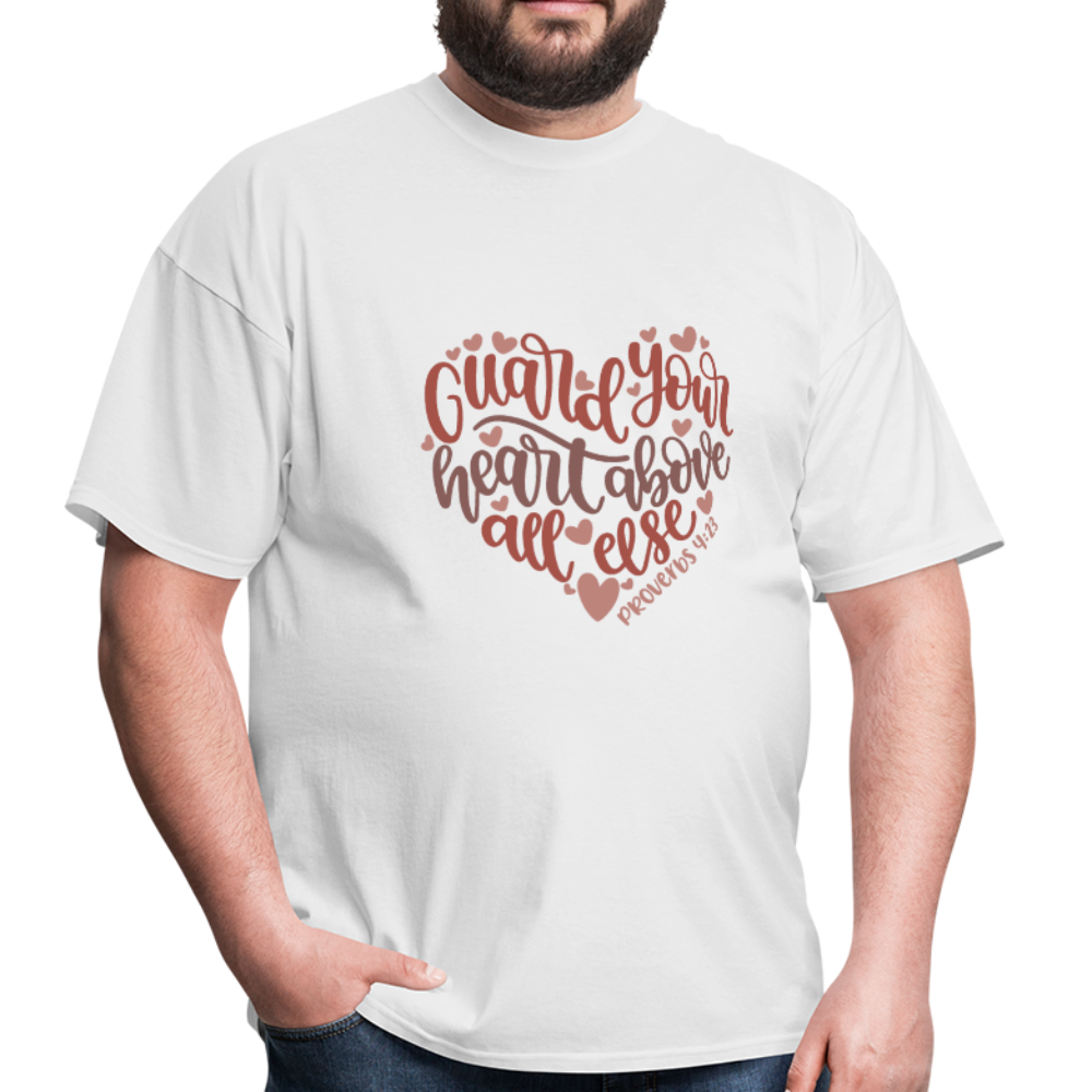 Proverbs 4:23 - Men's T-Shirt - white