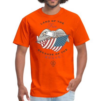 Land Of The Free - Men's T-Shirt - orange