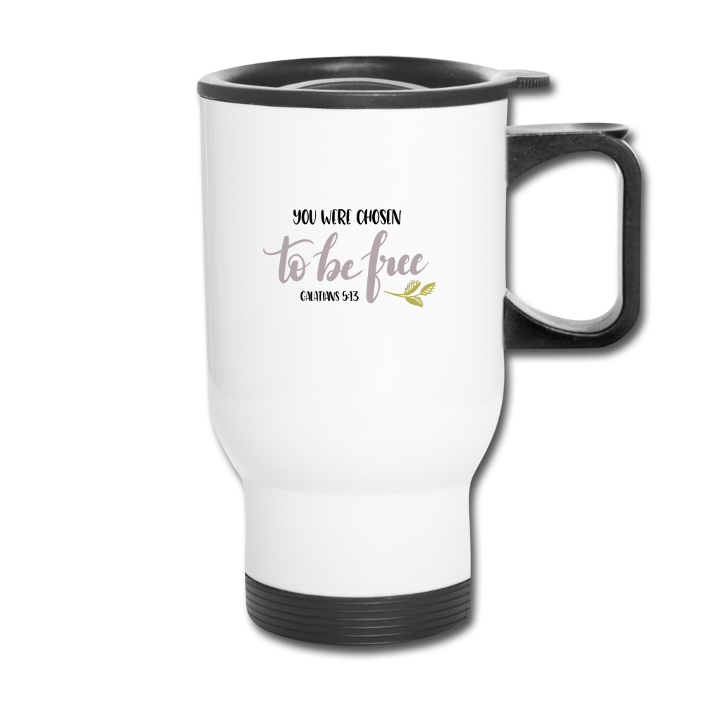 Galatians 5:13 - Travel Mug - white