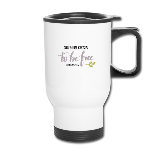 Galatians 5:13 - Travel Mug - white