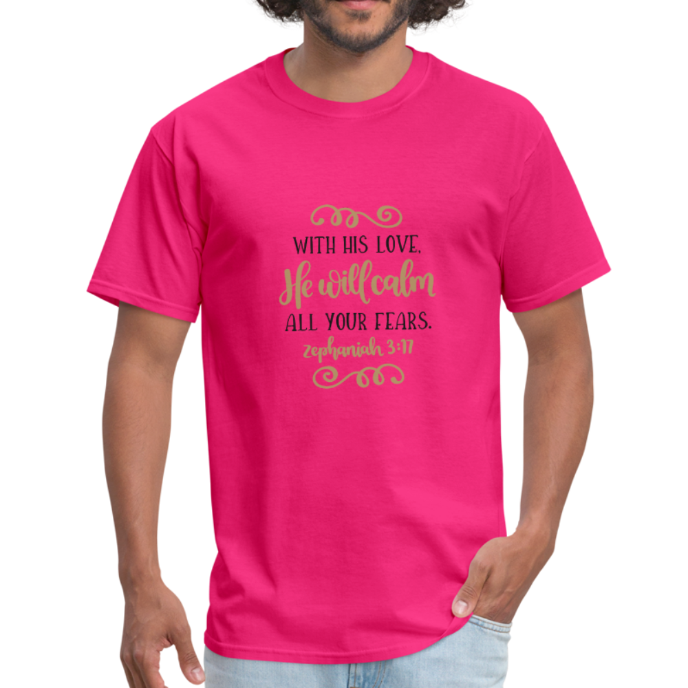 Zephaniah 3:17 - Men's T-Shirt - fuchsia