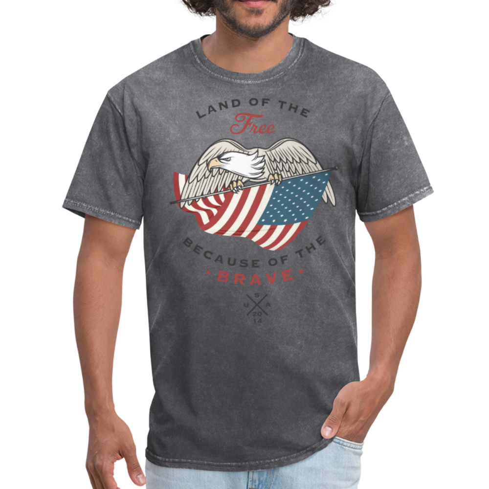 Land Of The Free - Men's T-Shirt - mineral charcoal gray