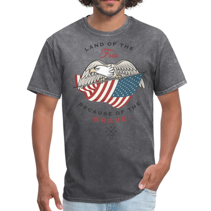 Land Of The Free - Men's T-Shirt - mineral charcoal gray
