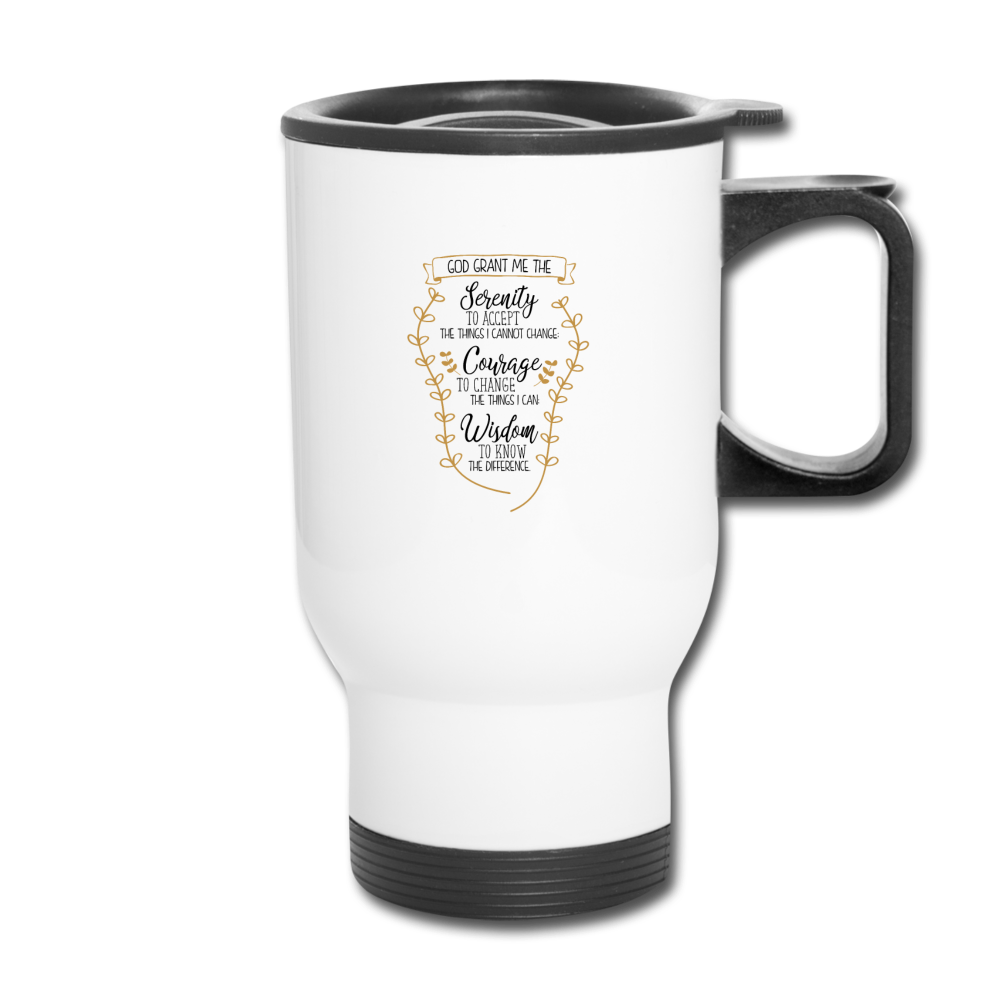 Serenity Prayer - Travel Mug - white