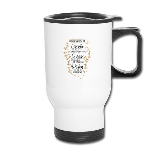 Serenity Prayer - Travel Mug - white