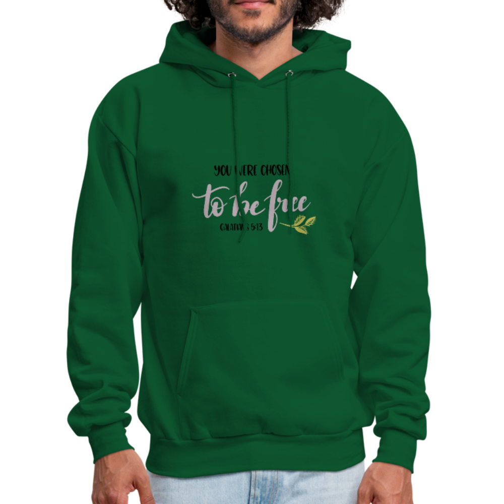 Galatians 5:13 - Men's Hoodie - forest green