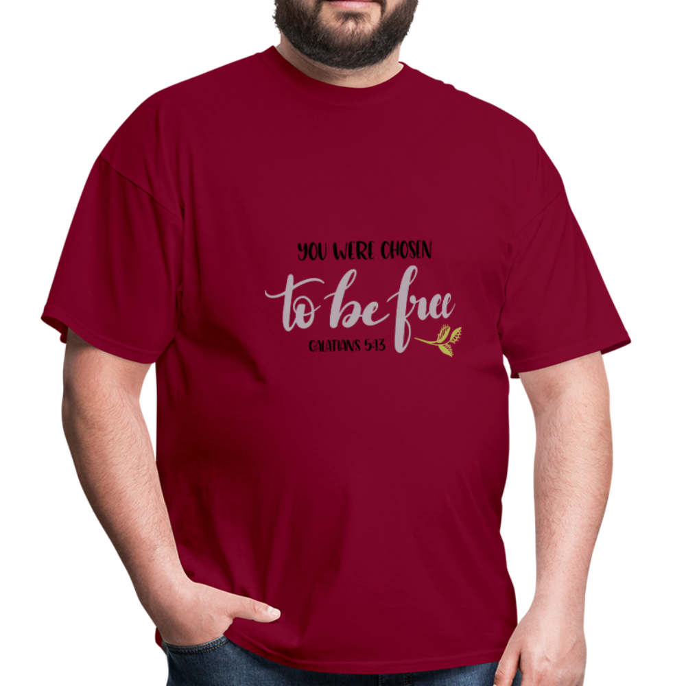 Galatians 5:13 - Men's T-Shirt - burgundy