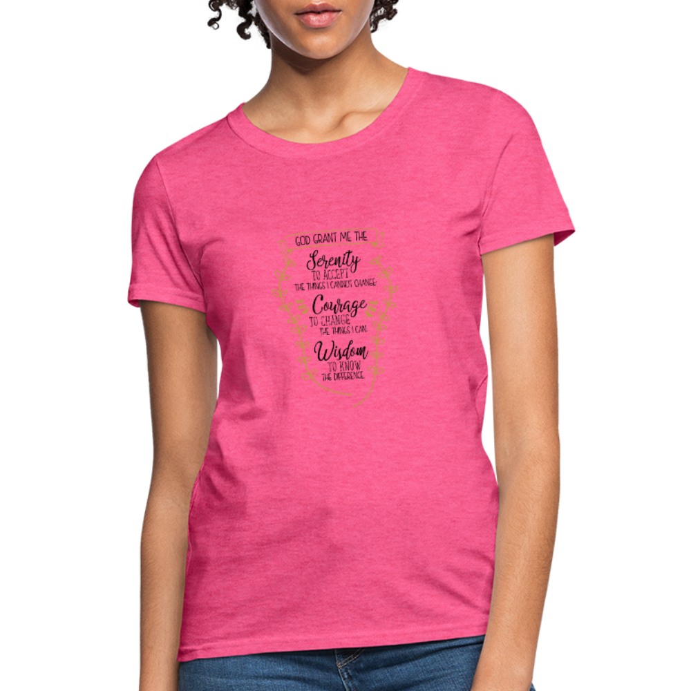 Serenity Prayer - Women's T-Shirt - heather pink