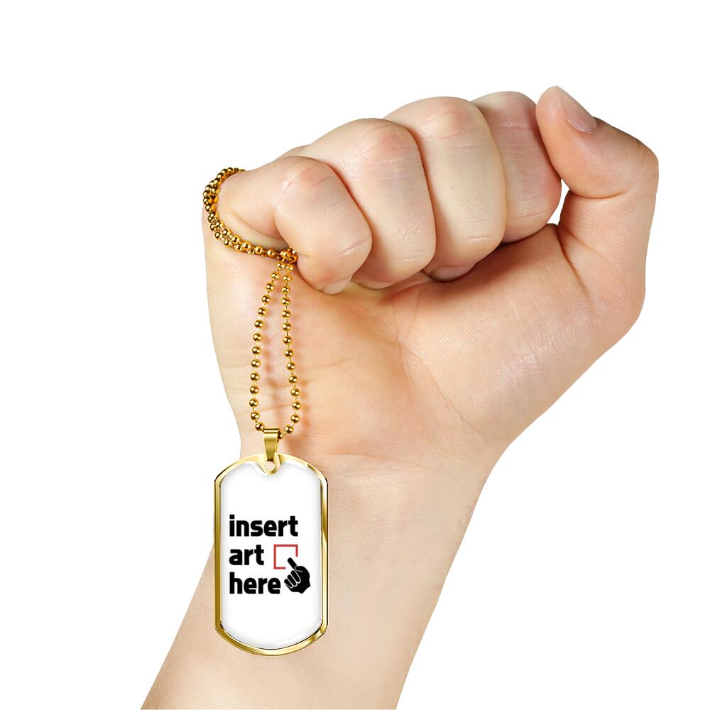 C.D. Personalized Gold Dog Tag