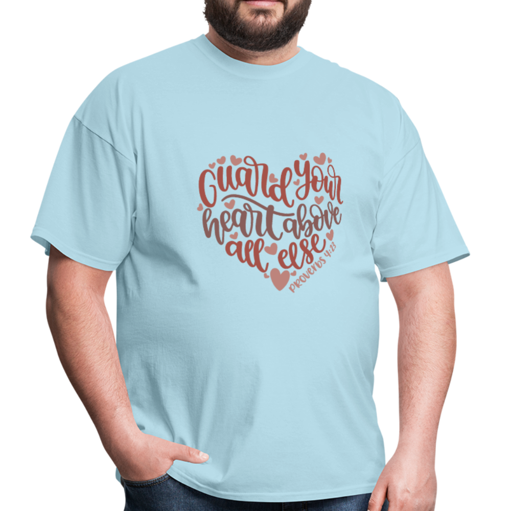 Proverbs 4:23 - Men's T-Shirt - powder blue