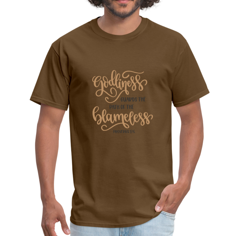 Proverbs 13:6 - Men's T-Shirt - brown