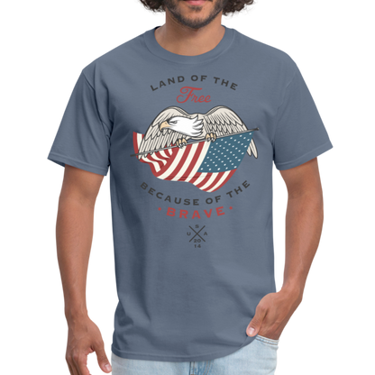 Land Of The Free - Men's T-Shirt - denim