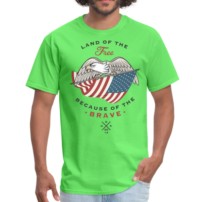 Land Of The Free - Men's T-Shirt - kiwi
