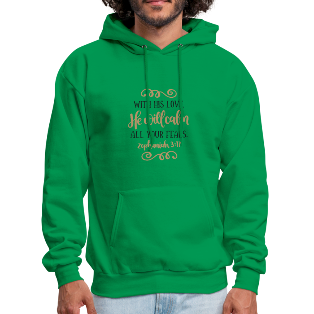 Zephaniah 3:17 - Men's Hoodie - kelly green