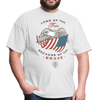 Land Of The Free - Men's T-Shirt - white