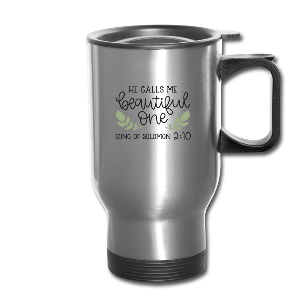 Song Of Solomon 2:10 - Travel Mug - silver
