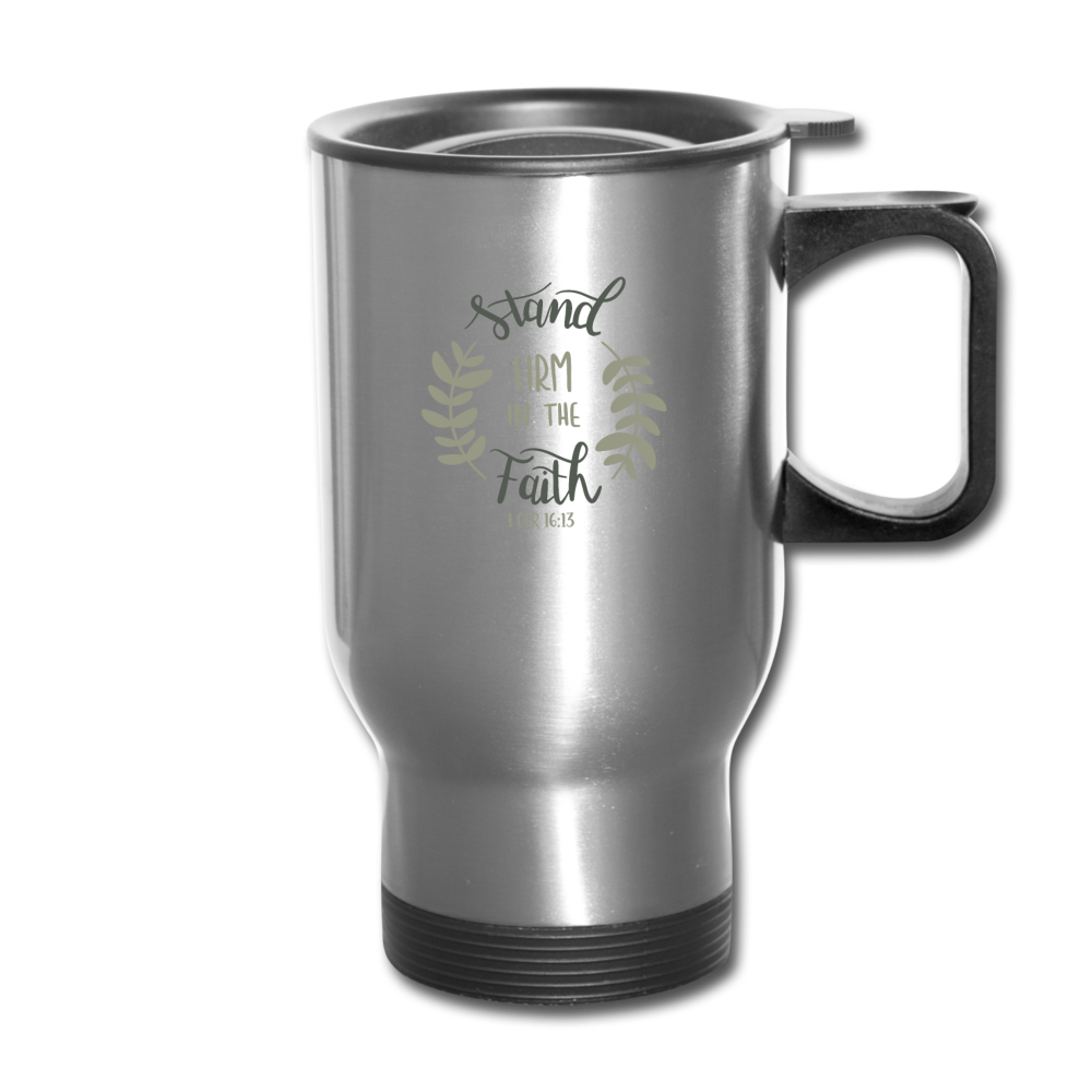1 Corinthians 16:13 - Travel Mug - silver