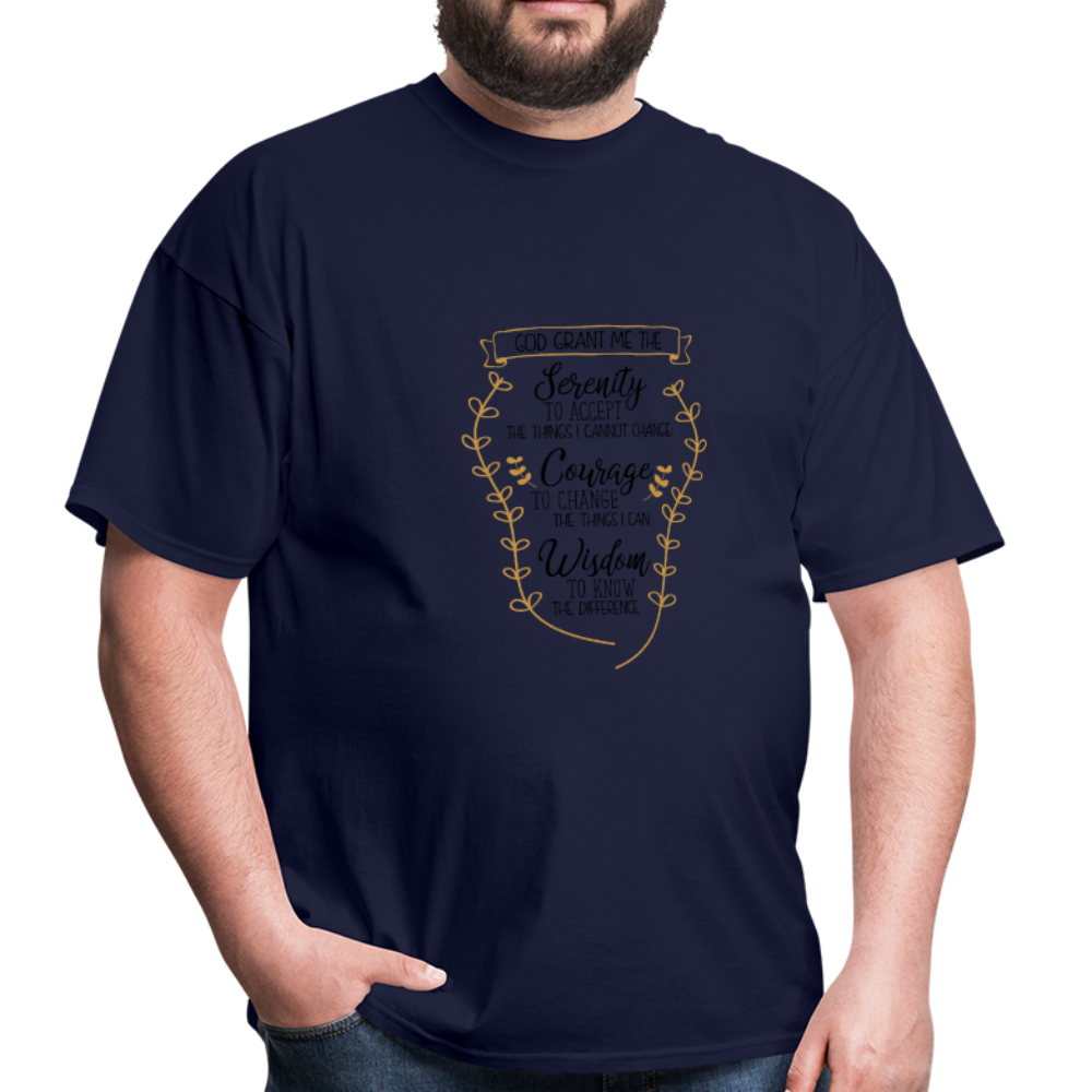 Serenity Prayer - Men's T-Shirt - navy