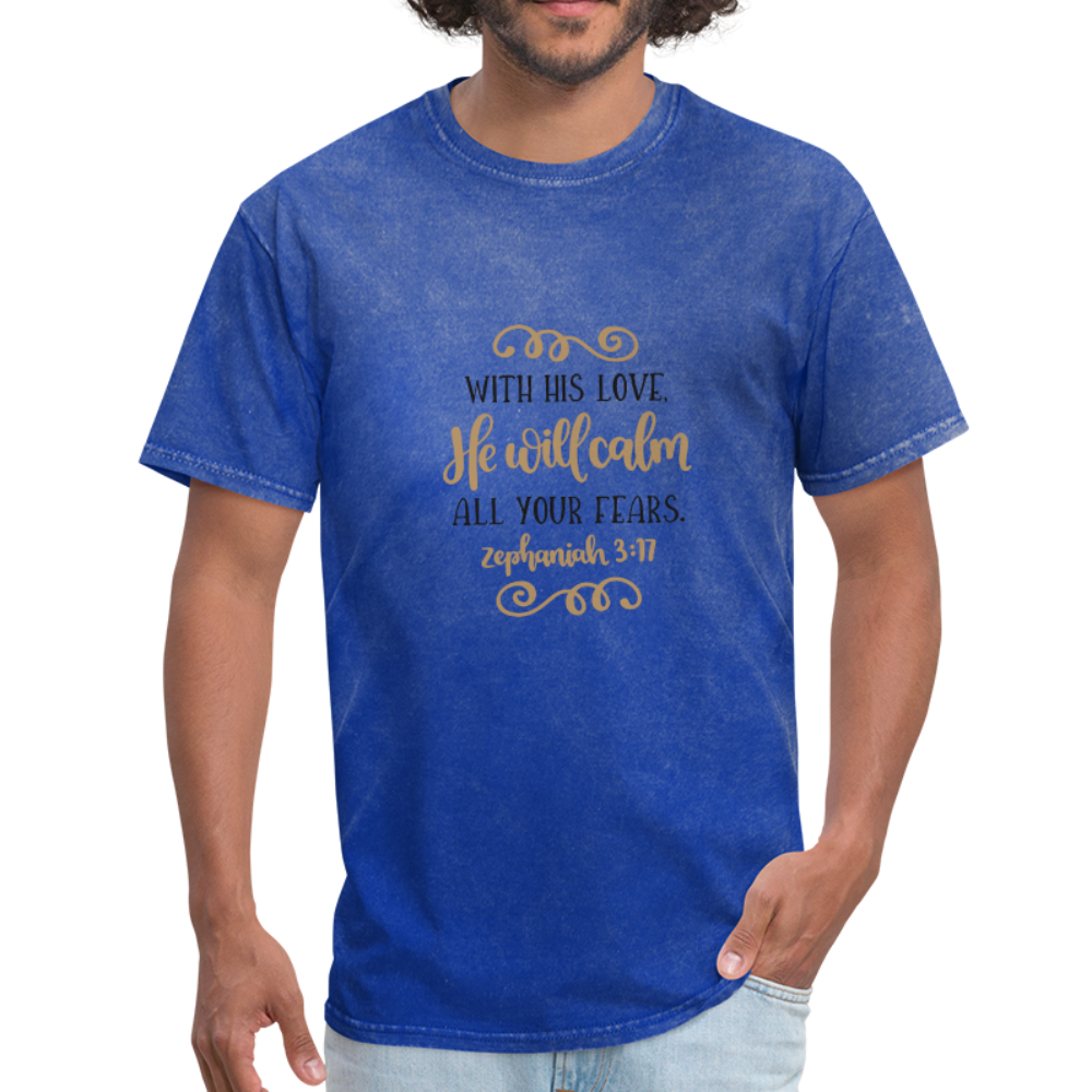 Zephaniah 3:17 - Men's T-Shirt - mineral royal
