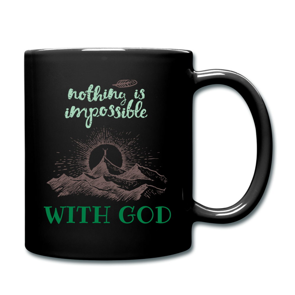 Nothing Is Impossible With God - Full Color Mug - black