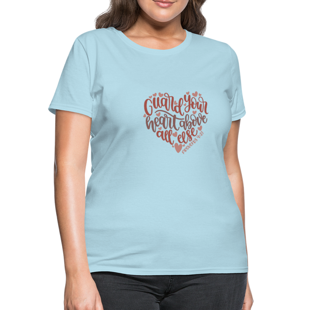 Proverbs 4:23 - Women's T-Shirt - powder blue