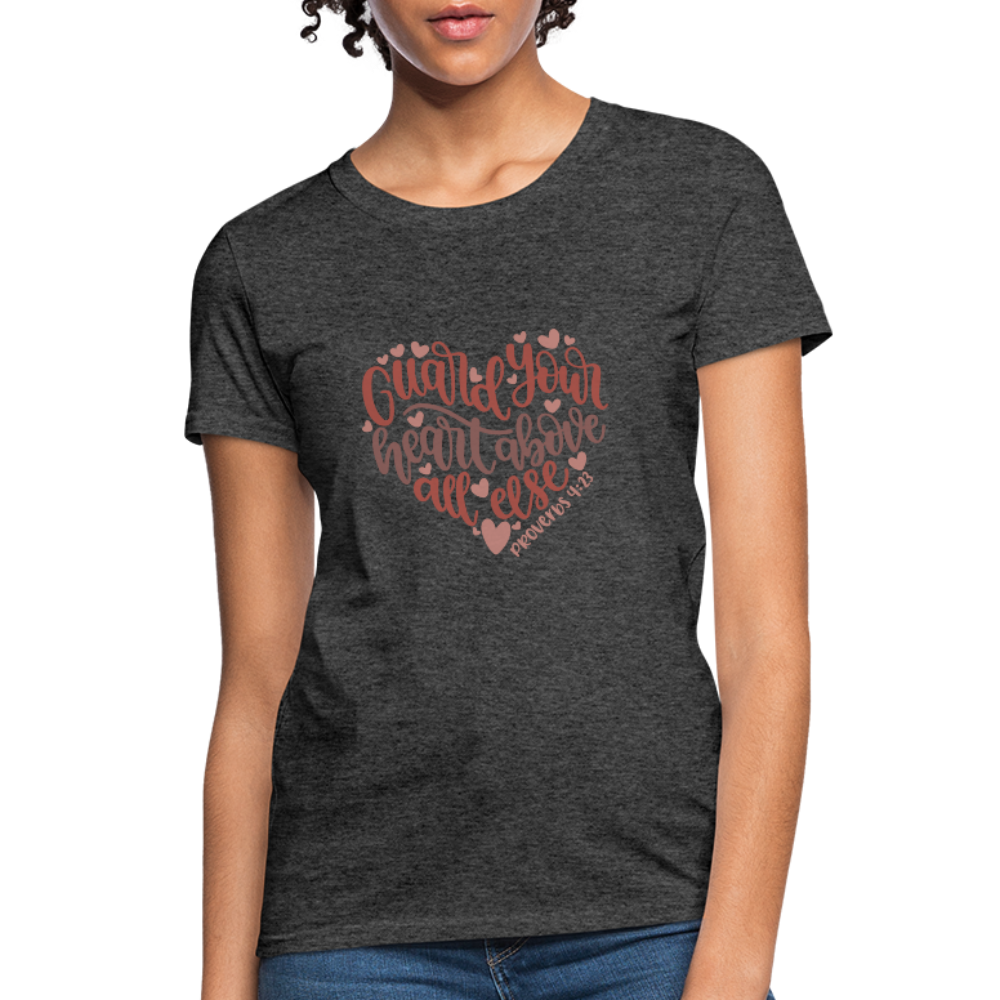 Proverbs 4:23 - Women's T-Shirt - heather black