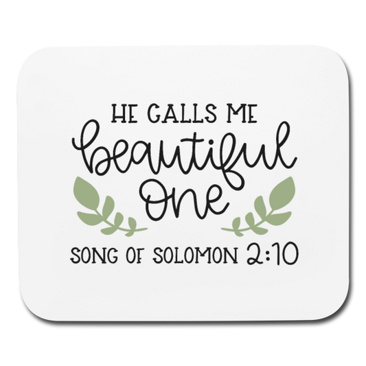 Song Of Solomon 2:10 - Mousepad - Horizontal - white