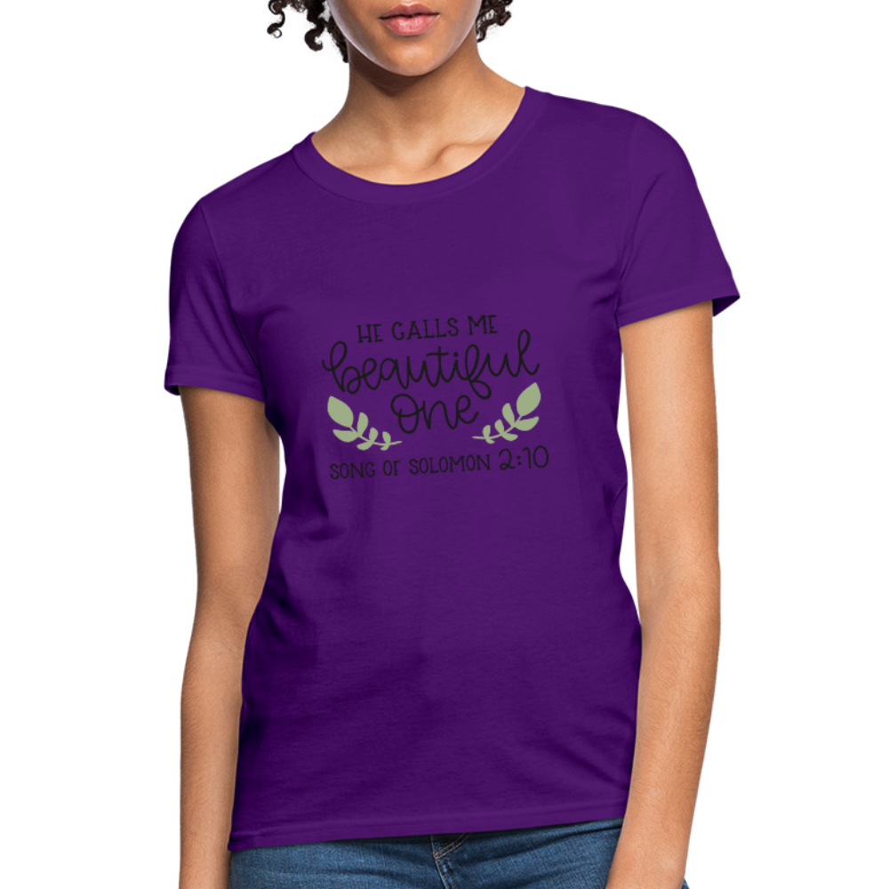 Song Of Solomon 2:10 - Women's T-Shirt - purple