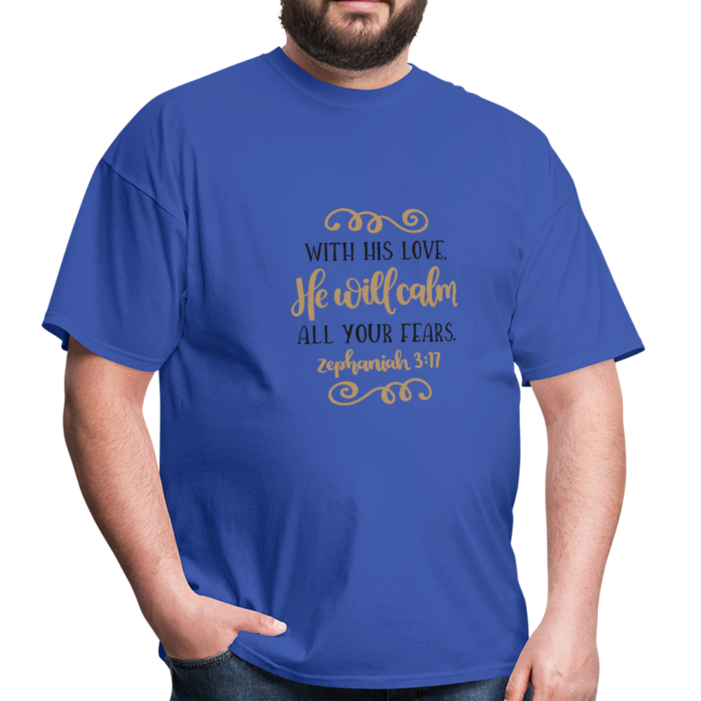 Zephaniah 3:17 - Men's T-Shirt - royal blue